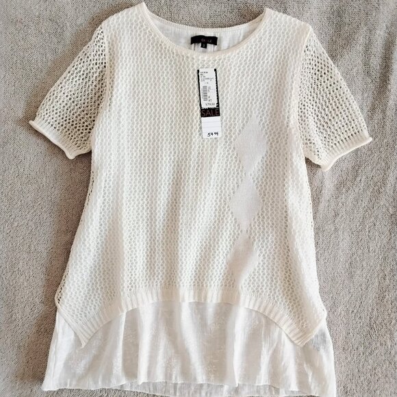 Evidence white mesh top/tunic - Picture 6 of 12